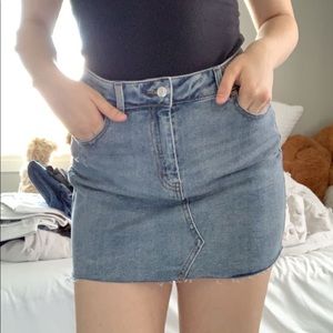 A jean skirt that has never been worn!